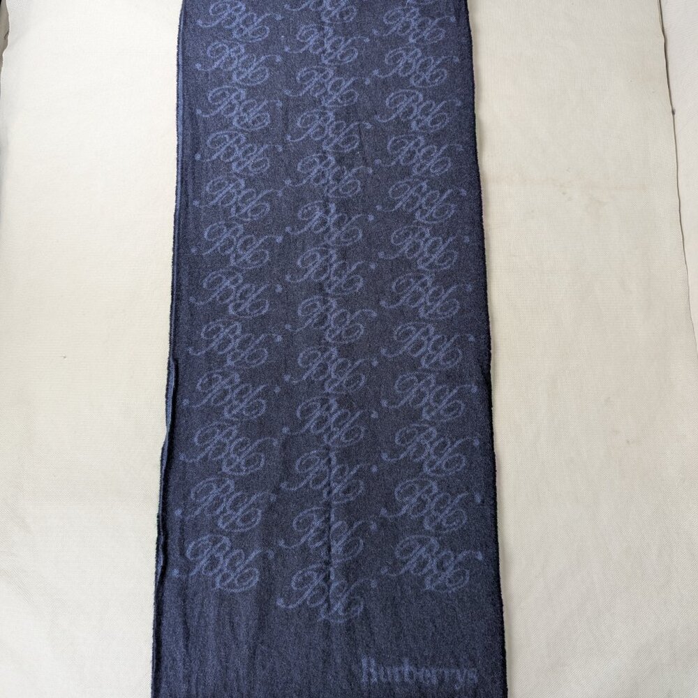 Authentic BURBERRY Cashmere Monogram Plaid scarf Blue |Classic Luxury |Fast Ship - Picture 6 of 9